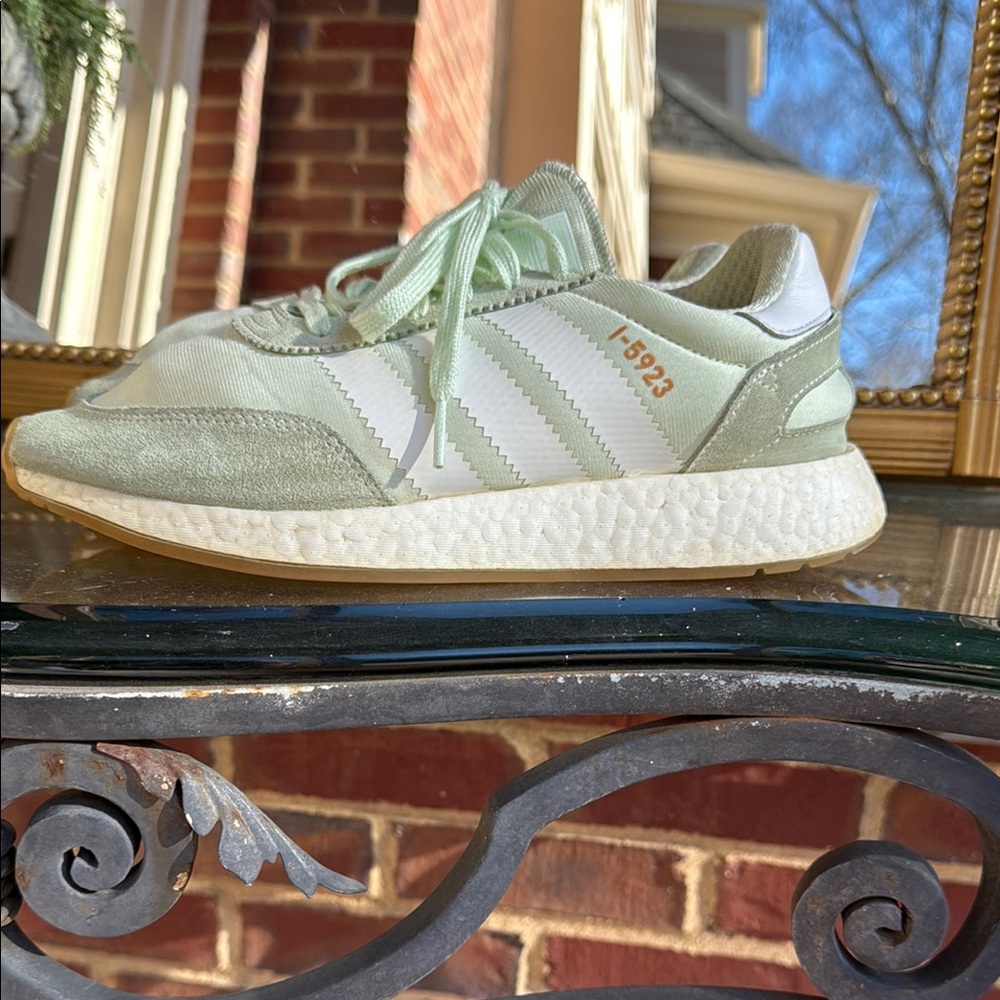 Adidas Women's Mint Green Sneakers - Picture 2 of 6